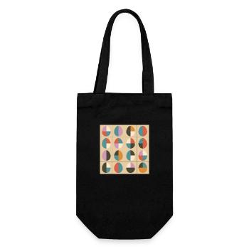 Ostereier Design No.02 - Geschenkbeutel für Flaschen - Schwarz - Vorne
