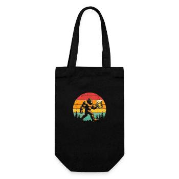 Bigfoot bière alcool bière bricole rétro cadeau - Sac à bouteille - noir - Devant