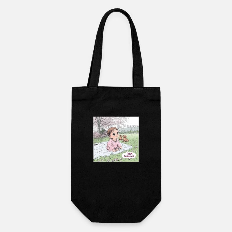 Frühling - Geschenkbeutel für Flaschen - Schwarz