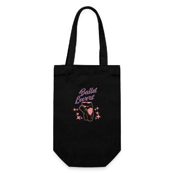Ballet Ballerina Ballett Tänzerin Frauen Spruch - Geschenkbeutel für Flaschen - Schwarz - Vorne