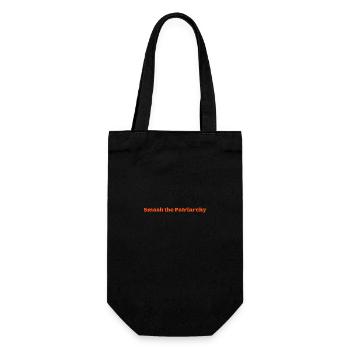 Smash the Patriarchy - bright red - Geschenkbeutel für Flaschen - Schwarz - Vorne