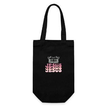 Jesus - Gift Bag for Bottles - black - Front