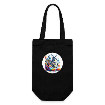 Netherlands Colorful LGBTQ - Gift Bag for Bottles - black - Front