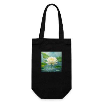 Lotus blossom - Gift Bag for Bottles - black - Front