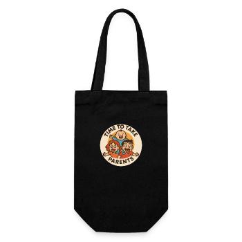 Baby parents - Gift Bag for Bottles - black - Front