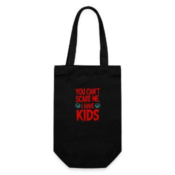 Tu ne peux pas me faire peur, j’ai des enfants - Sac à bouteille - noir - Devant