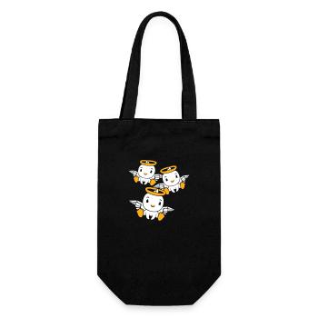 3 Ducks Angel Friends Halo Holy Team - Gift Bag for Bottles - black - Front