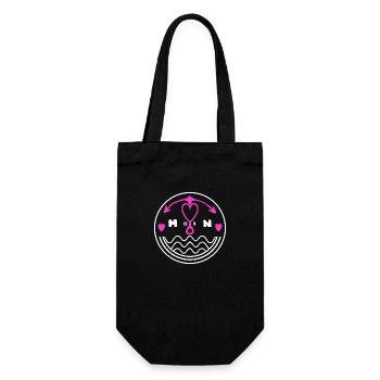 Moin dear anchor for the seagulls sailors - Gift Bag for Bottles - black - Front
