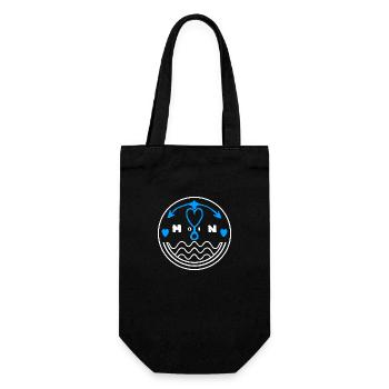Moin dear anchor for the seagulls sailors - Gift Bag for Bottles - black - Front