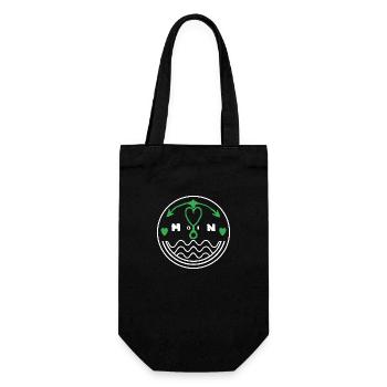 Moin dear anchor for the seagulls sailors - Gift Bag for Bottles - black - Front