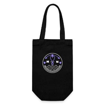 Moin for Northern Lights and Hamburg T-Shirt - Gift Bag for Bottles - black - Front