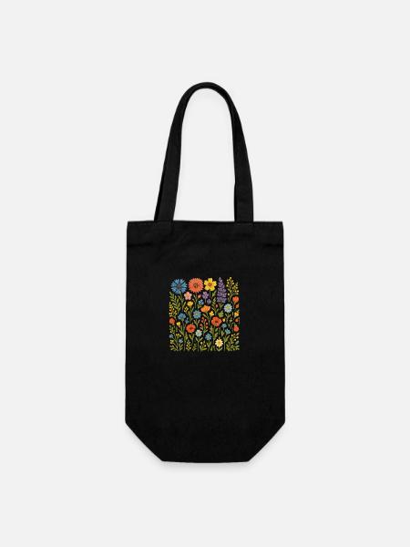 Fleur de Blumen - Sac à bouteille - noir