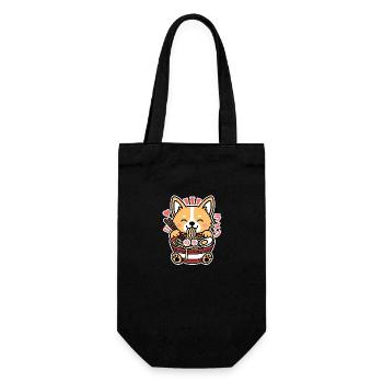 Nouilles Ramen Renard - Sac à bouteille - noir - Devant