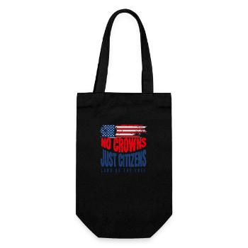 No Crowns Just Presidents Eagle No King - Gift Bag for Bottles - black - Front