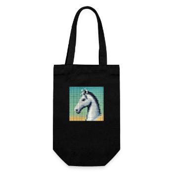 2024 Cheval NFT Tête Bande Dessinée Haute Définition - Sac à bouteille - noir - Devant