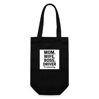T-shirt pour la fête des mères (description du poste) - Sac à bouteille - noir - Devant