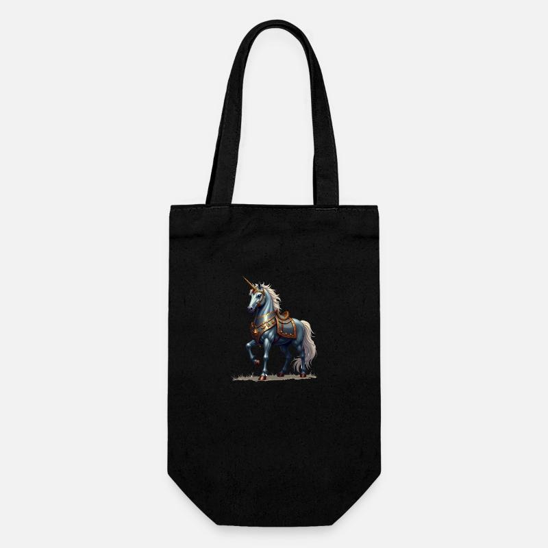 Scottish Knight Unicorn - Gift Bag for Bottles - black
