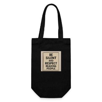 Respectez ceux qui lisent - Sac à bouteille - noir - Devant