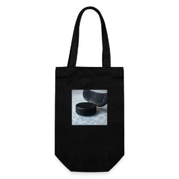 Hockey sur glace - Bâton et rondelle - Sac à bouteille - noir - Devant