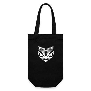 abstract aigles white - Geschenkbeutel für Flaschen - Schwarz - Vorne