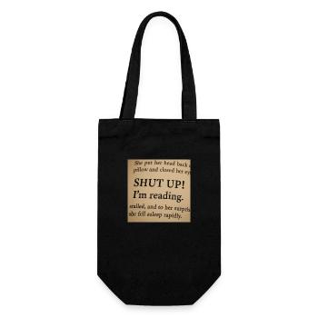 Silencieux! Je lis ! - Sac à bouteille - noir - Devant