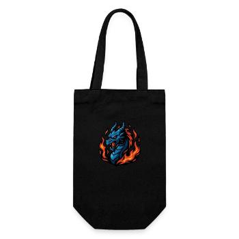 Dragon – Fureur ardente | Mascotte du zodiaque urbain - Sac à bouteille - noir - Devant