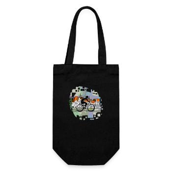 Cyclist - Gift Bag for Bottles - black - Front