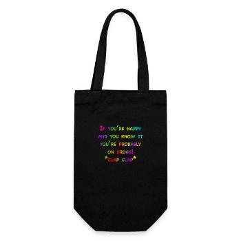 Happy Drugs - Gift Bag for Bottles - black - Front