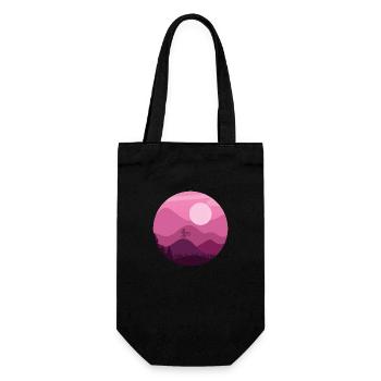 Mountain Biker - Gift Bag for Bottles - black - Front