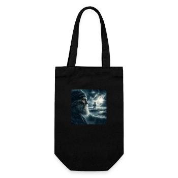 An old sailor - Gift Bag for Bottles - black - Front