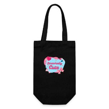 Chronically Cute Lolly Bow Pills Diamonds - Gift Bag for Bottles - black - Front