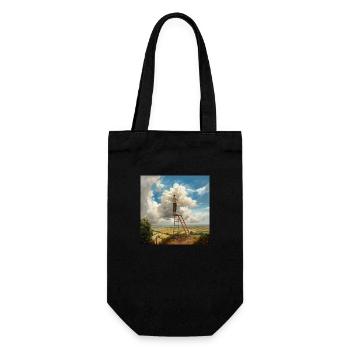 Cloud Painter Clouds Ladder Landscape Surreal - Gift Bag for Bottles - black - Front