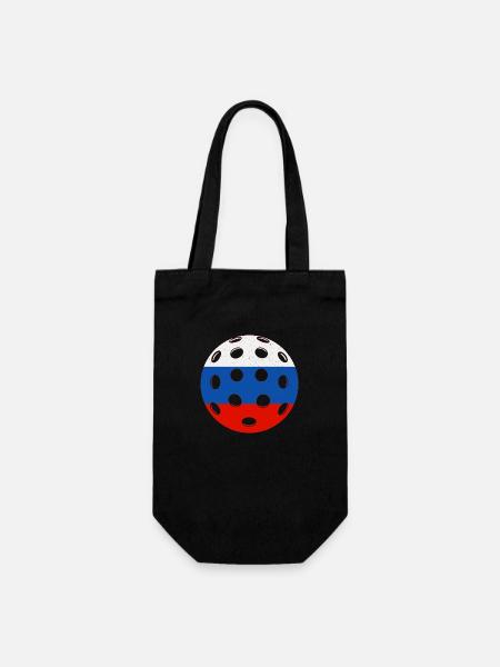 Pickleball Russland - Geschenkbeutel für Flaschen - Schwarz