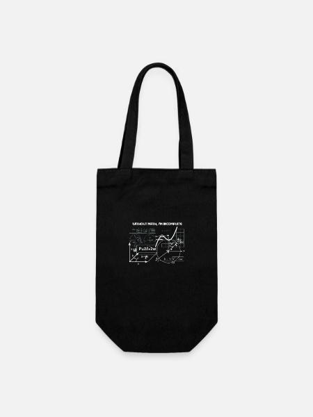 Sans maths, je suis incomplet - Sac à bouteille - noir