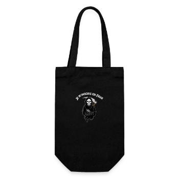 JE M'INSCRIS EN FAUX ! (metal, mort, crâne) - Sac à bouteille - noir - Devant