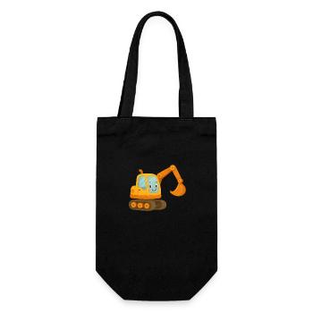Excavator - Gift Bag for Bottles - black - Front