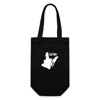San pedro L.A. weiß - Geschenkbeutel für Flaschen - Schwarz - Vorne