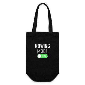 Rowing Mode On - Rowing - Rower - Rower - Gift Bag for Bottles - black - Front