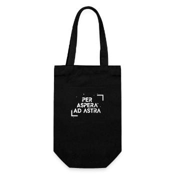 Per Aspera Ad Astra - Geschenkbeutel für Flaschen - Schwarz - Vorne