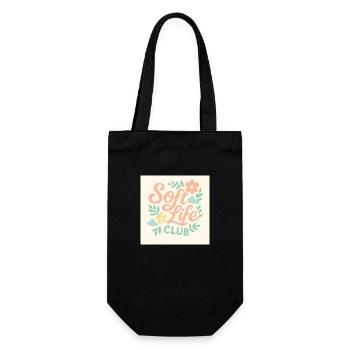 Soft Life Club - Gift Bag for Bottles - black - Front