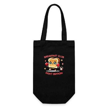 Kawaii Toast Meme – Breakfast Club Fighter Edition - Geschenkbeutel für Flaschen - Schwarz - Vorne