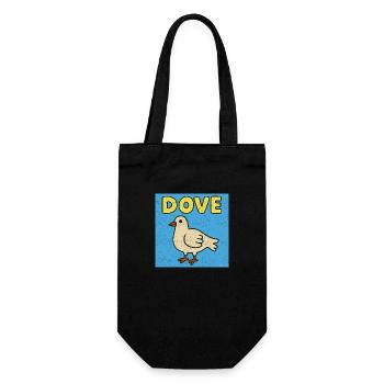 Dove - Frieden raus - Geschenkbeutel für Flaschen - Schwarz - Vorne