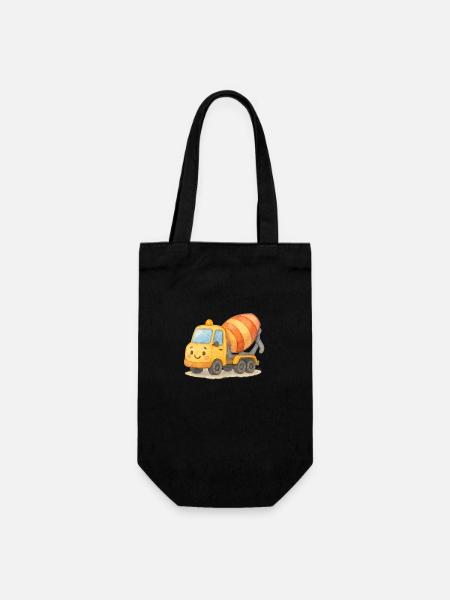 Concrete mixer - Gift Bag for Bottles - black
