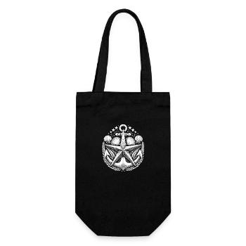 Starfish Anchor Logo - Gift Bag for Bottles - black - Front