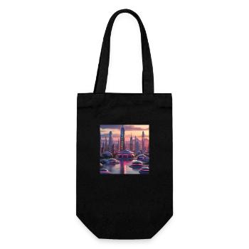 Art - Gift Bag for Bottles - black - Front