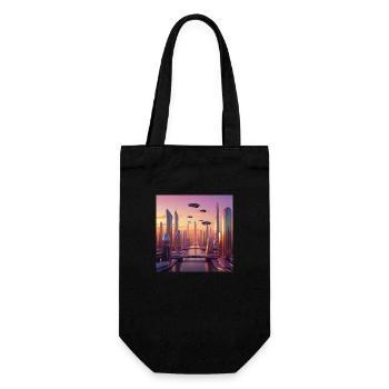 Art - Gift Bag for Bottles - black - Front