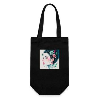 Art - Gift Bag for Bottles - black - Front