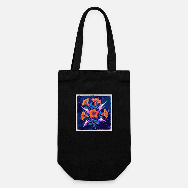 Fleur - Sac à bouteille - noir