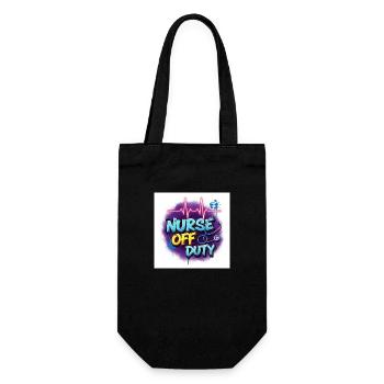 🩺 Nurse Off Duty – Lieblingsschirt - Gift Bag for Bottles - black - Front