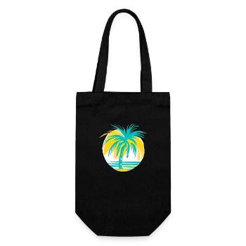 Apple Sunset - Gift Bag for Bottles - black - Front